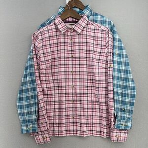 SET (2) American Outback Vented Long Sleeve Shirts Women's M Blue Pink White EUC